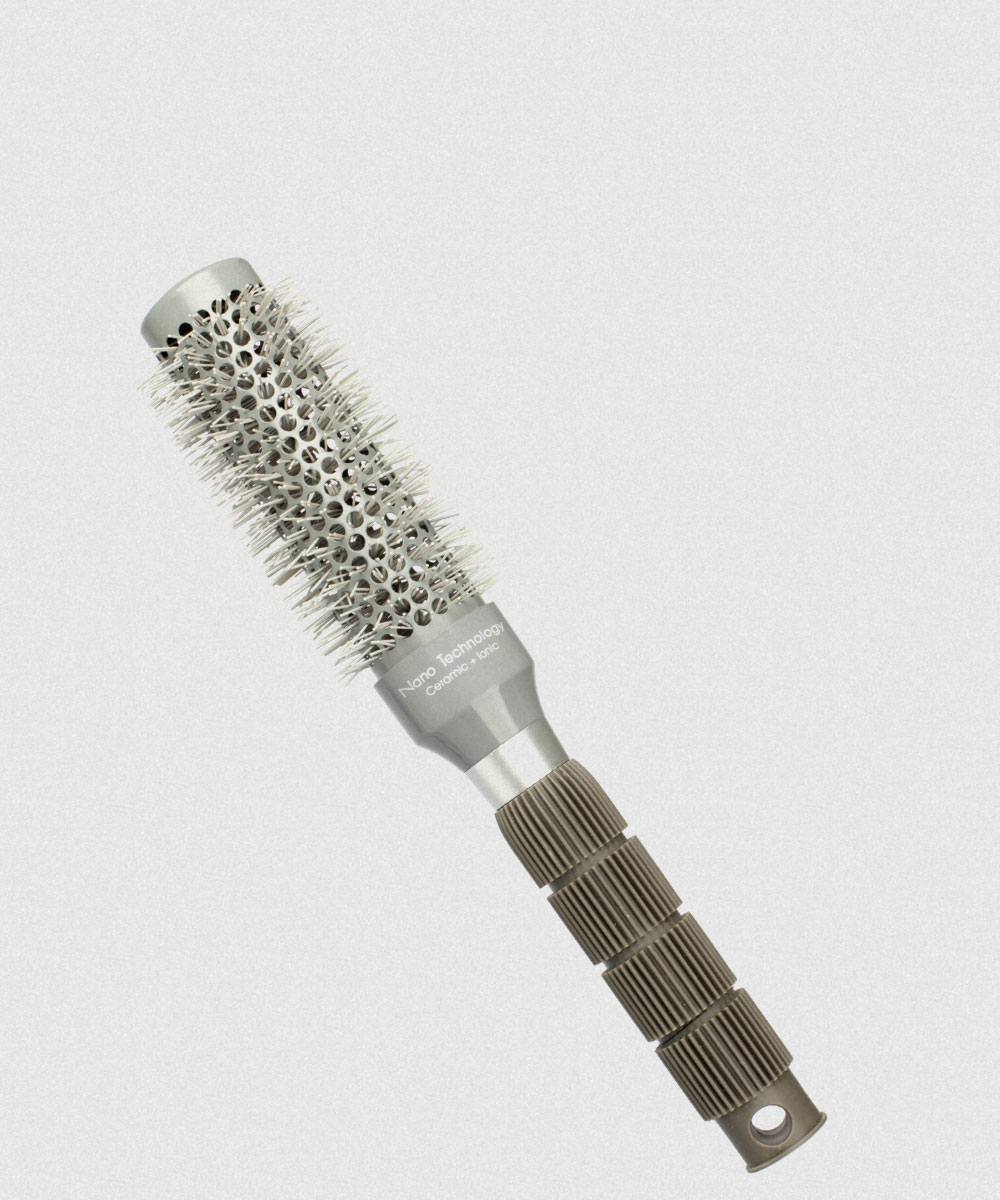 CERAMIC BARREL BRUSH GREY 1¾