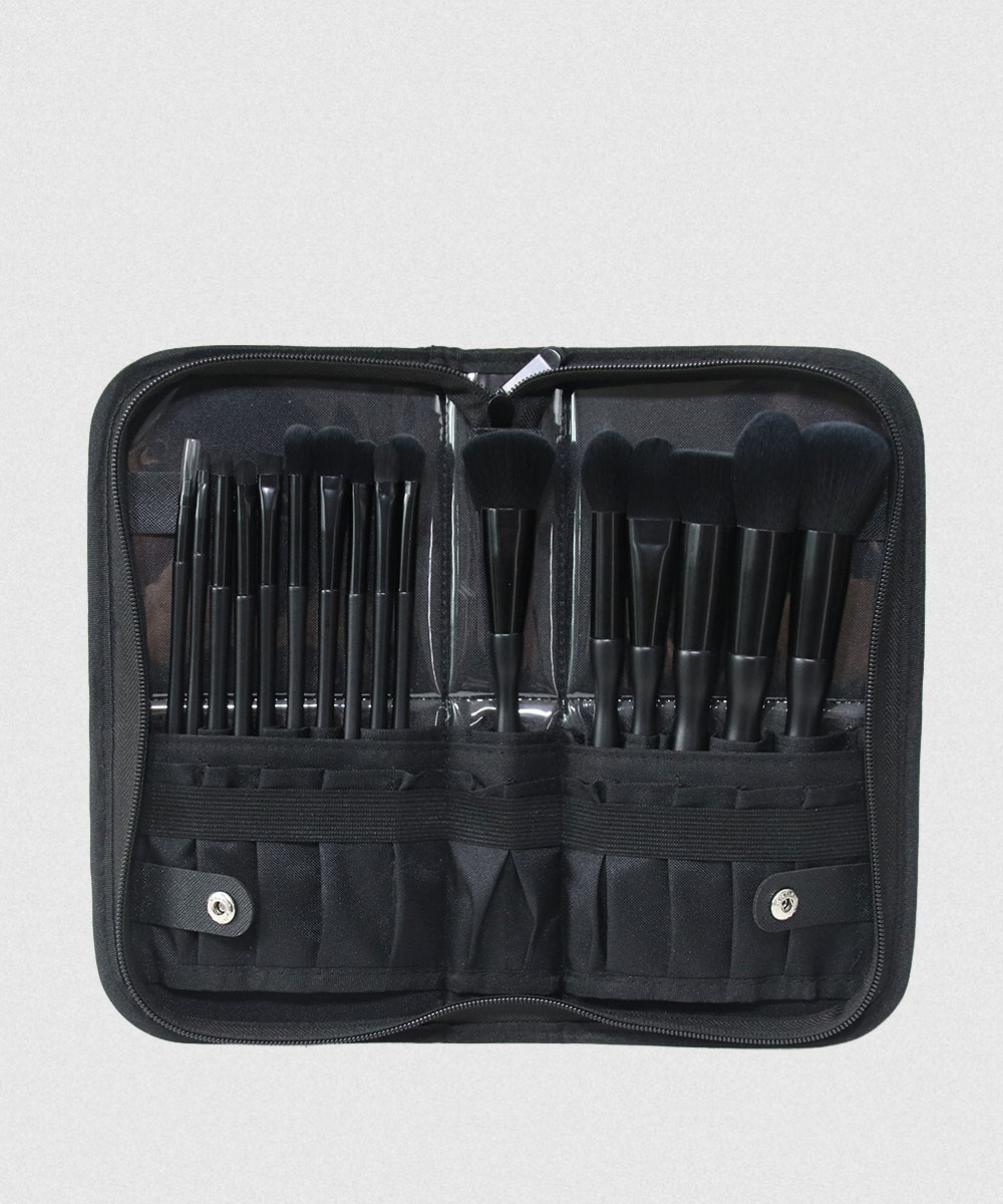 17 PC DELUXE MAKEUP BRUSH SET