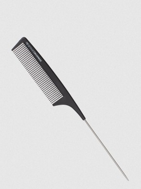 CARBON PIN TAIL COMB WIDE TEETH 8¼