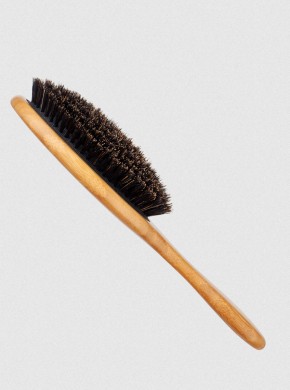 BAMBOO OVAL BRUSH WITH BOAR BRISTLES 2